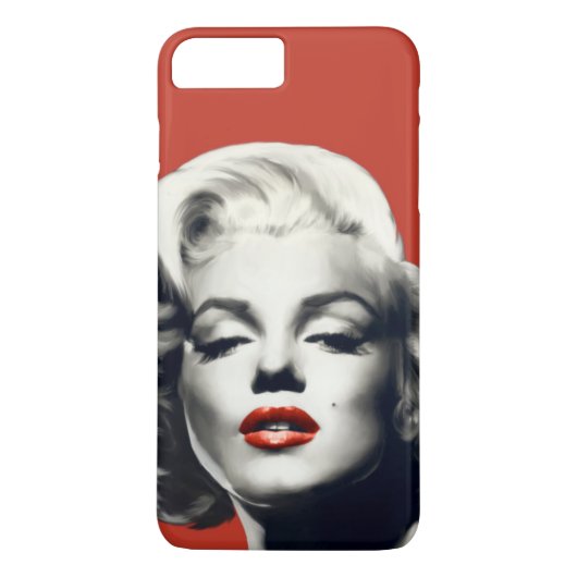 Red on Red Lips Marilyn Case-Mate iPhone Case (Achterkant)