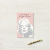 Red on Red Lips Marilyn Post-it® Notes (Op bureau)