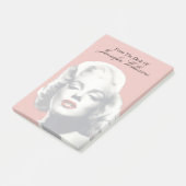 Red on Red Lips Marilyn Post-it® Notes (Schuin)