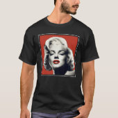 Red on Red Lips Marilyn T-shirt (Voorkant)