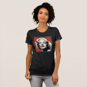 Red on Red Lips Marilyn T-shirt (Voorkant volledig)