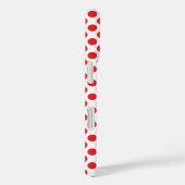 Red on White Polka Dot Case-Mate iPhone Case (Achterkant / Rechts)