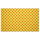 Red On Yellow Polka Dots Pattern Design  Stof (Fat Quarter)