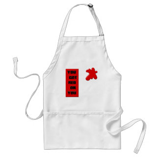 Red on you Apron Standaard Schort