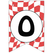 Red One Happy Dude Kerstmis 1e Verjaardag Decor Vlaggetjes (Tweede vlag)