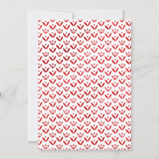 Red One in een Melon 1st Birthday-uitnodiging Feestdagenkaart (Achterkant)