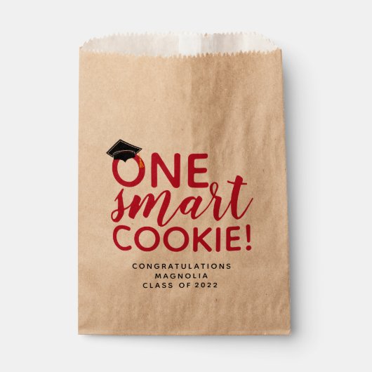 Red One Smart Cookie Afstuderen Bedankzakje (Voorkant)