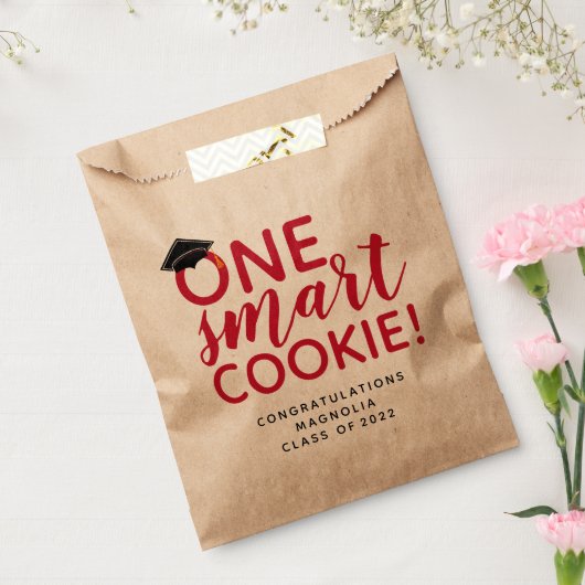 Red One Smart Cookie Afstuderen Bedankzakje (Gezegeld)