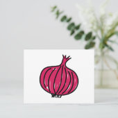 Red Onion Briefkaart (Staand voorkant)