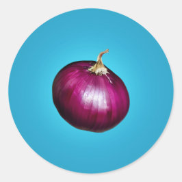 Red Onion Ronde Sticker