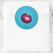 Red Onion Ronde Sticker (Tas)