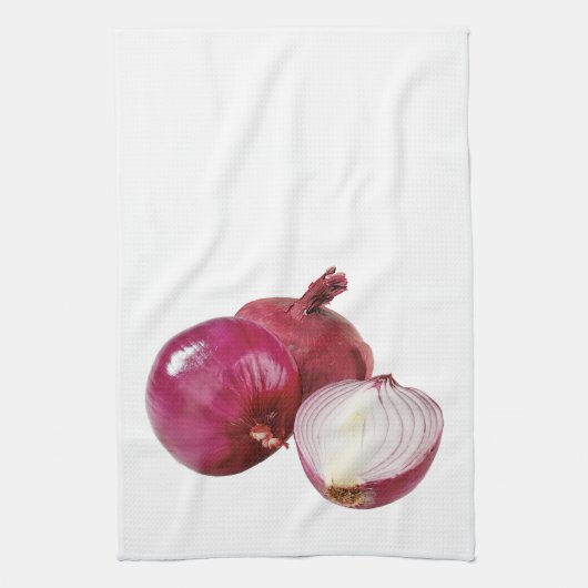 'Red Onions' keukenhanddoek (Verticaal)