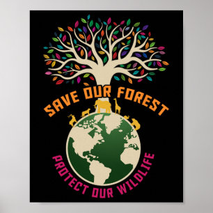 Red ons bos ons natuurpark poster