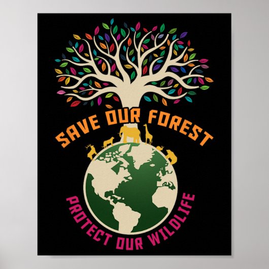 Red ons bos ons natuurpark poster (Voorkant)