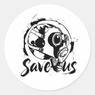 Red ons ronde sticker