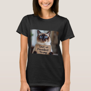 Red ons Trump Basic Donker T-shirt