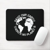 Red onze aarde - Er is geen planeet B - Gift Earth Muismat (Met muis)