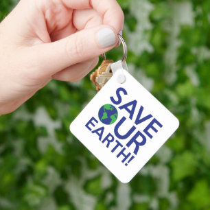 Red onze aarde sleutelhanger