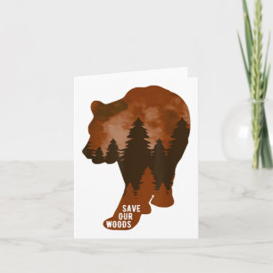 Red onze Bossen Environmental Protection Beer Griz Kaart