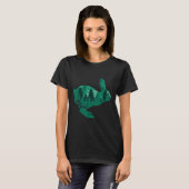 Red onze Bossen Environmental Protection Rabbit Na T-shirt (Voorkant volledig)