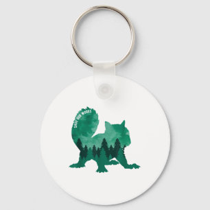 Red onze Bossen Milieubescherming Eekhoorn _ Sleutelhanger