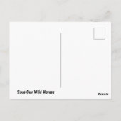Red onze campagne voor wilde paarden briefkaart (Achterkant)