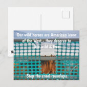 Red onze campagne voor wilde paarden briefkaart (Voorkant / Achterkant)