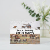 Red onze campagne voor wilde paarden briefkaart (Staand voorkant)