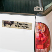 Red onze campagne voor wilde paarden bumpersticker (Op Truck)