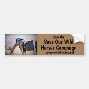 Red onze campagne voor wilde paarden bumpersticker