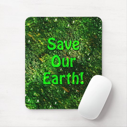 Red onze Earth Mousepad Muismat (Met muis)
