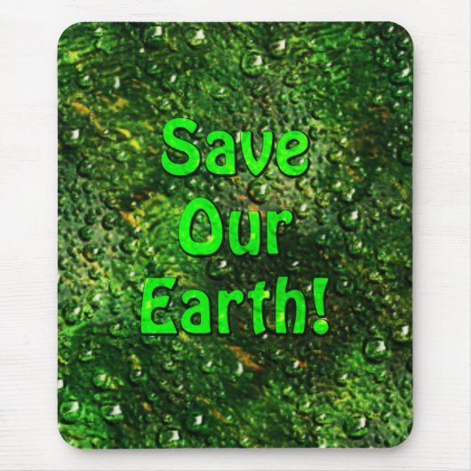 Red onze Earth Mousepad Muismat (Voorkant)
