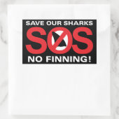 Red onze haaien Geen Finning Sticker Glossy (Tas)