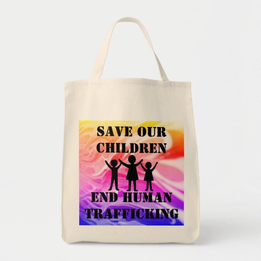 Red onze kinderen - Canvas tas van vrijheid (Voorkant)