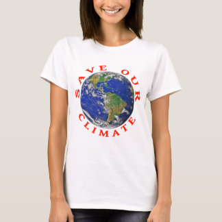 Red onze klimaat met Aarde T-shirt