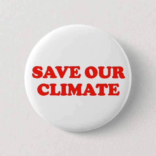 Red Onze Klimaat Ronde Button 5,7 Cm (Voorkant)