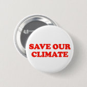 Red Onze Klimaat Ronde Button 5,7 Cm (Voorkant /achterkant)
