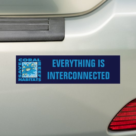 Red onze koraalriffen bumpersticker (Op auto)