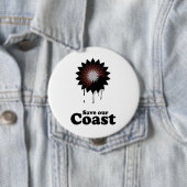 RED ONZE KUST RONDE BUTTON 4,0 CM (In situ)