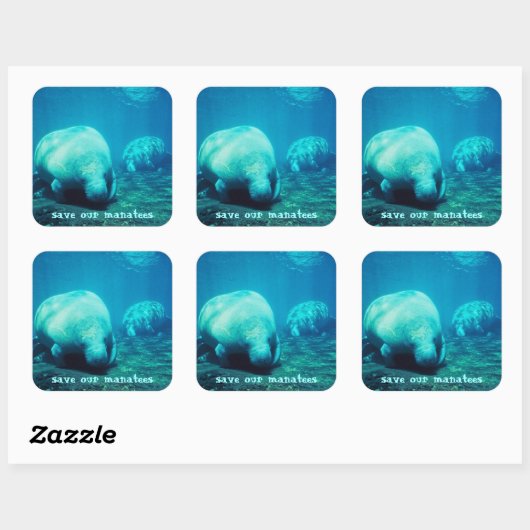 Red onze Manatees Stickers (Vel)