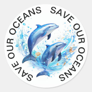 Red onze oceanen Dolfijnen Stickers