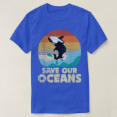 Red onze Oceanen Orca Whale Earth Day & Climate Ch T-shirt (Design voorkant)