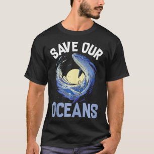 Red onze oceanen Orka Whale milieuvriendelijk klim T-shirt