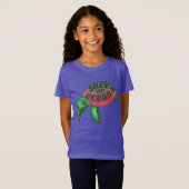 Red onze Oceanen Paarse Zee Turtle T-Shirt (Voorkant volledig)