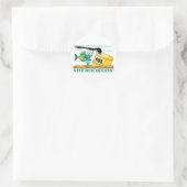Red onze oceanen! ronde sticker (Tas)