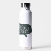Red onze oceanen witte vis waterfles (Links)