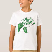 Red onze Oceans Zee Turtle T-shirt (Voorkant)