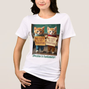 Red onze openbare politieke scholen Tri-Blend shirt