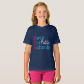 Red onze openbare scholen SOS T-shirt (Voorkant volledig)