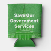 Red onze overheidsdiensten blikjeskoeler (Voorkant)